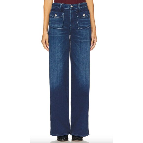 Citizens Of Humanity Denim - Citizens of Humanity Raven Patch Pocket Wide Leg Blue Jeans Size 28 in Regency
